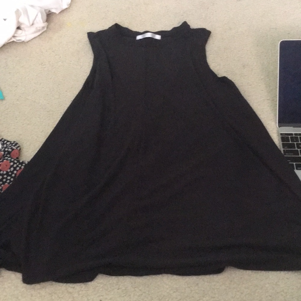 Black suede dress